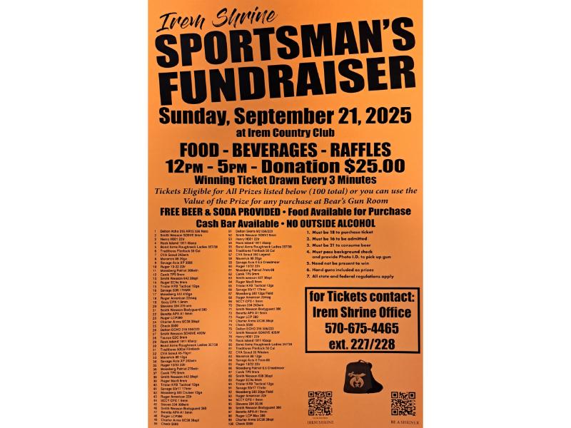 25 GUN RAFFLE POSTER